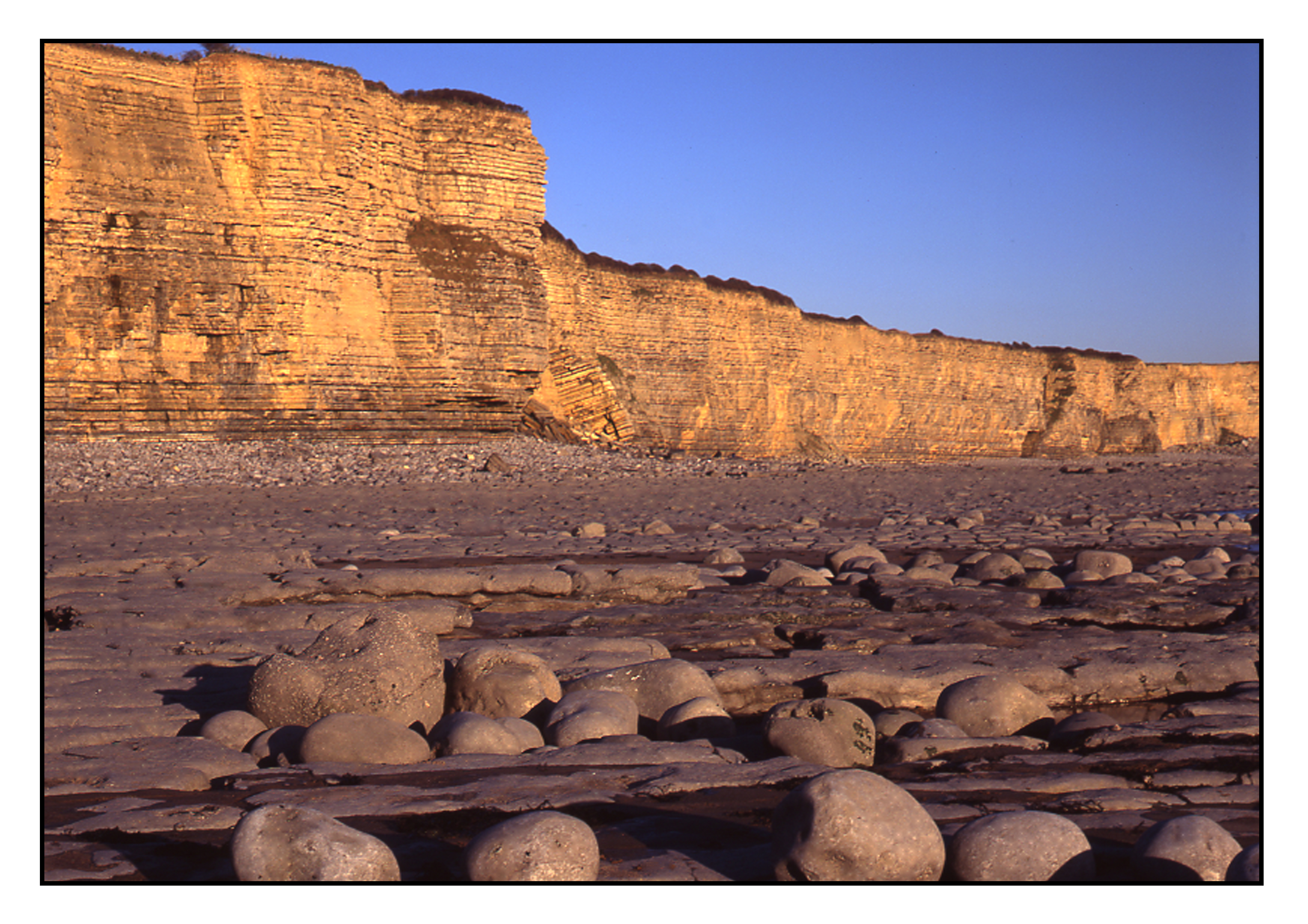 Landscape Photograph of Rocks and Cliff Llantwit Major